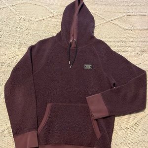 Abercrombie Men's Sherpa Hoodie Purple Size M